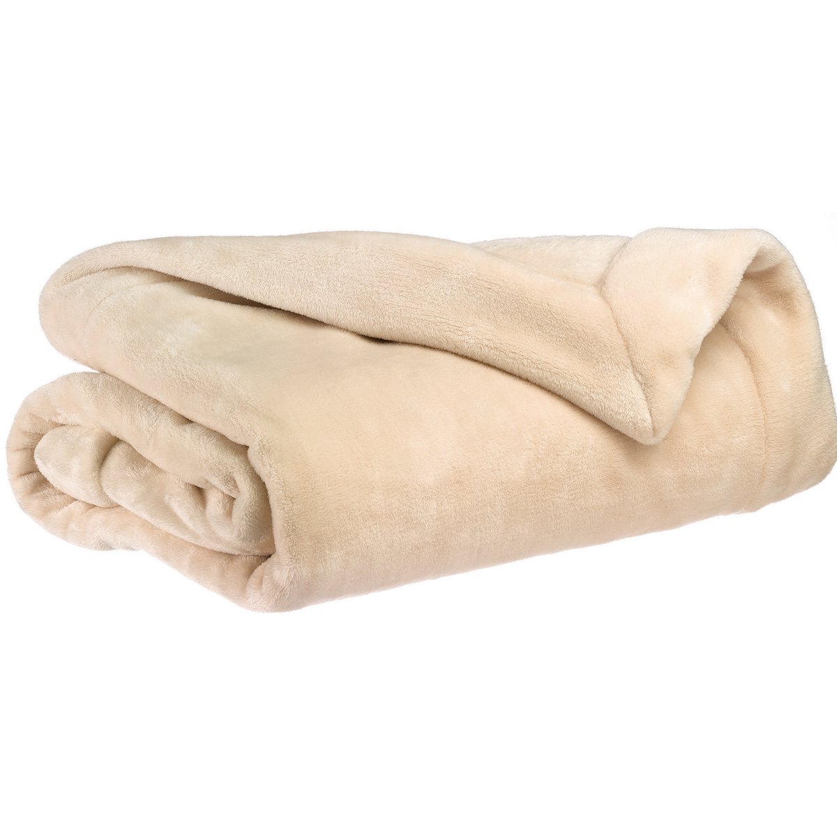 Kuscheldecke in Creme, 150×200 cm
